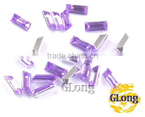 3*7mm Acrylic Point Back Rectangular Mix Color Bling Rhinestone&Crystal For Stylish Bags Garment Shoes #GY014-7P(Mix-s) photo-4