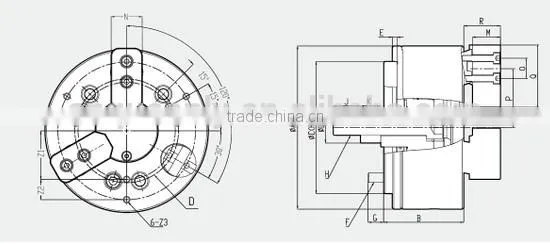 Back-Pull Type Oil-Pressing Three-Claw Chuck photo-2