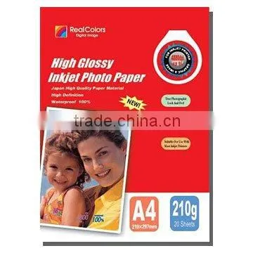 260gsm High Glossy Inkjet Photo Paper&waterproof Glossy Photo Paper&high Glossy Paper(115-260g,cast Coated,for Inkjet Priners)