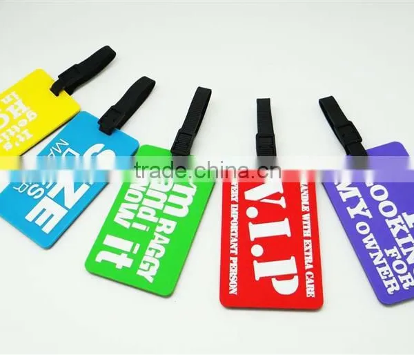 Airline Travel Parcel Tracking Bag Soft PVC Luggage Tag Hang Tag photo-5
