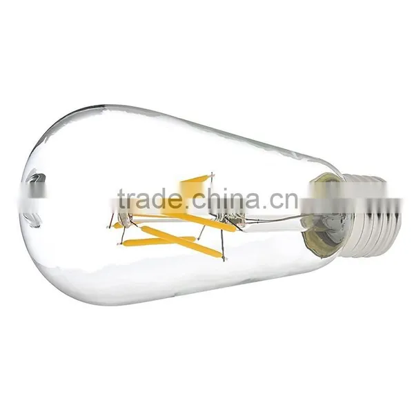 Bulb Lights Item Type and COB Filament Type CE ERP RoHS COB Filament LED Bulb ST64 8W LED Filament Light Bulb photo-2
