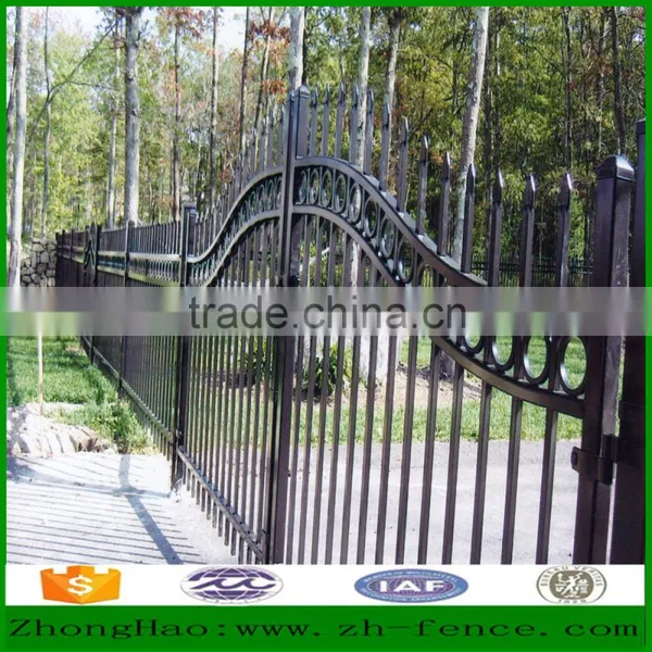 Factory Direct Sale PVC Coated Tubaler Zinc Steel Fence Wall and Fence Gate photo-6