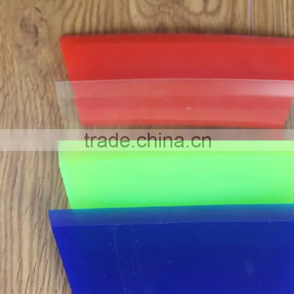High Quality Auto Window Film Tint Tool Angled Pro Squeegee With Handle Blue photo-3