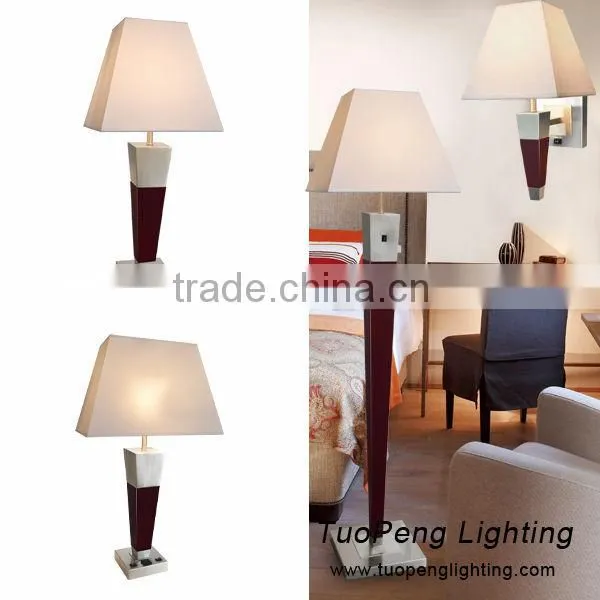 Rocker switch Solid Wood Table Lamp