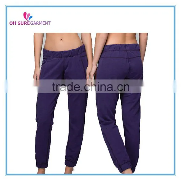 100% Cotton French Terry Track Pants for Women