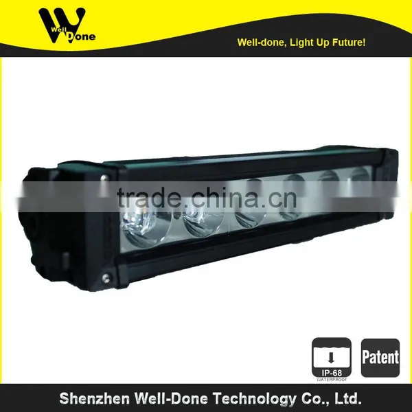 Well-done IP68 10W Single Row Led Work Light Bar
