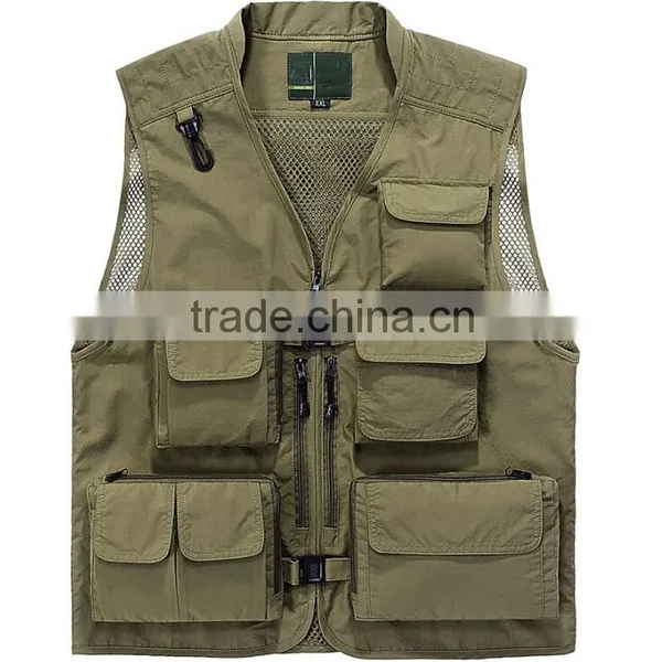 Custom Mens Outdoor Sports Fishing Vest photo-2