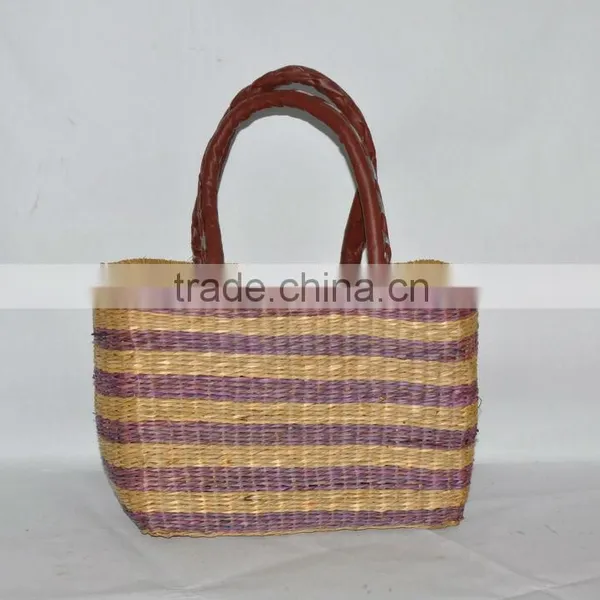 Vietnam Handicraft Seagrass Basket Bag for Women