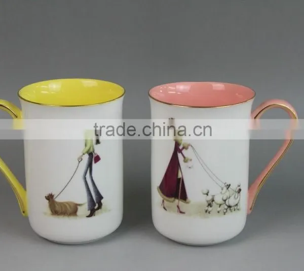 Ceramic Yellow Mug, Paintable Ceramics Mug, 200ml Mug photo-5