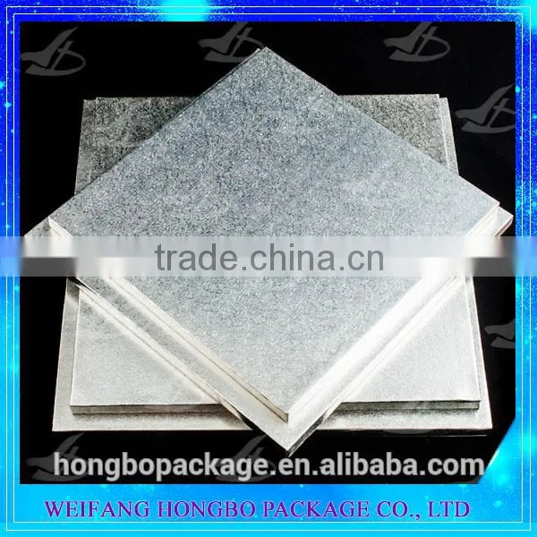 Silver Square Cake Drum
