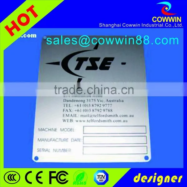 Popular Personalized Zinc Alloy Plate With VIP Letter photo-3