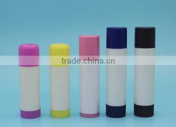 New Coming Factory White and Black Empty Simple Lip Balm Case photo-2