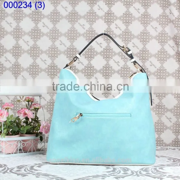 New Korea Fashion Color Blocking Handbag Shoulder Bag Tote Bag photo-3