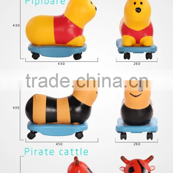 TOP SC1 Inflatable Scooter GOOD KIDS 2015.yellow ,baby photo-3