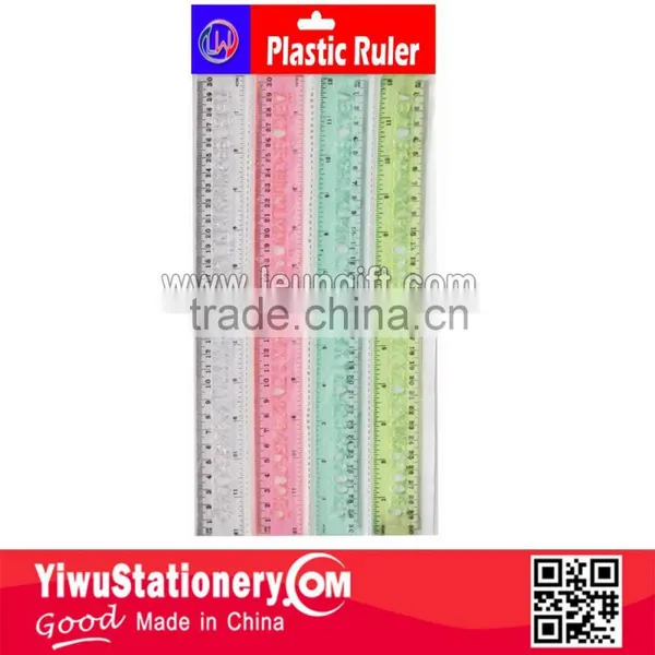 4pcs Wider 30cm Plastic Ruler Set With Header Card photo-3