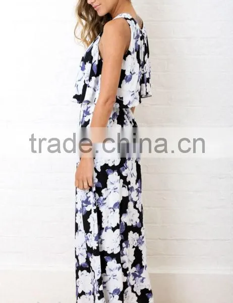 2016 China Wholesale Factory Clothing Wholesale Latest Fashion Dress Digital Print Dress photo-3