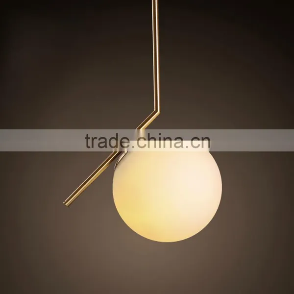 Europe Style Lamp Glass Iron Material Lighting Pendant Light photo-3