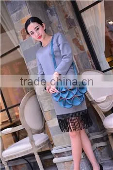 Ladies Fashion PU Leather Messenger Bag China Manufacturer photo-4