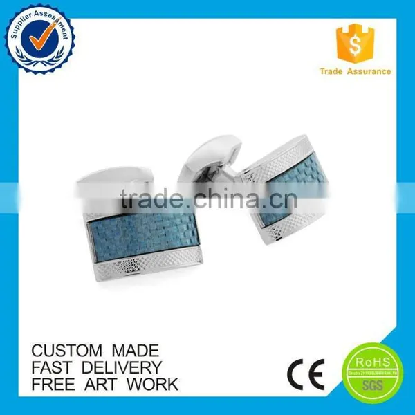 Customized Compass Logo Metal Epoxy Enamel Cufflinks photo-4