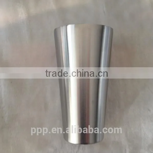 Fine Polished Insulated Wine Cup /safe Grade Vacuu Layer Drinking Tumbler/mirror Effect Smoothy Beer Cup photo-2