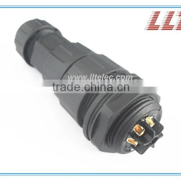 6 Poles 20A Female Panel Mount Socket With Male Cable Connector photo-5
