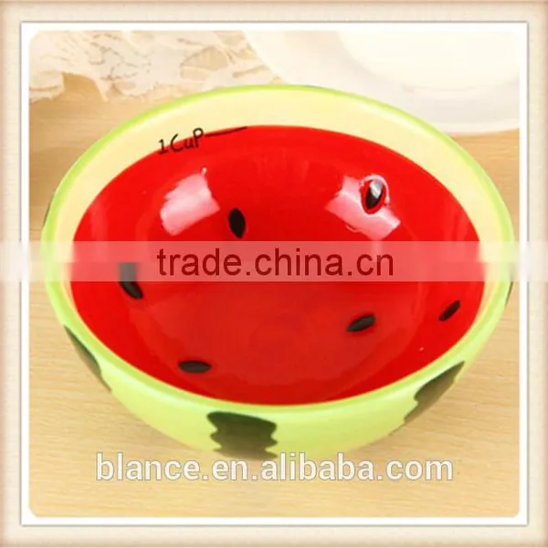 Large Ceramic Soup Bowl With Fruit Painting in Fruit Shape photo-2