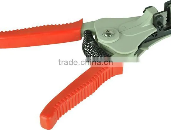 LS-700A Red Plastic Handgrip Automatic Wire Stripper Cutter 0.5mm-2mm Aluminum Alloy Strip Tool photo-2
