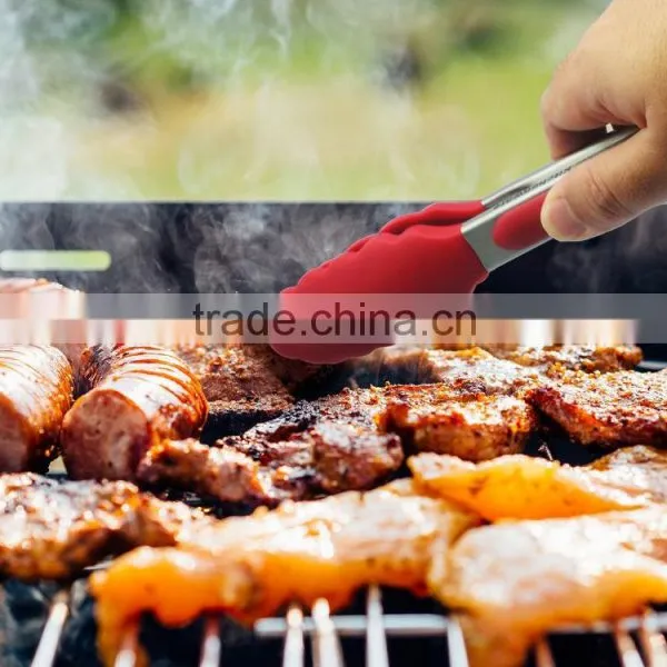 Stocks Feature Food Tongs 430 Stainless Steel Tools Silicone Cooking Utensils photo-5