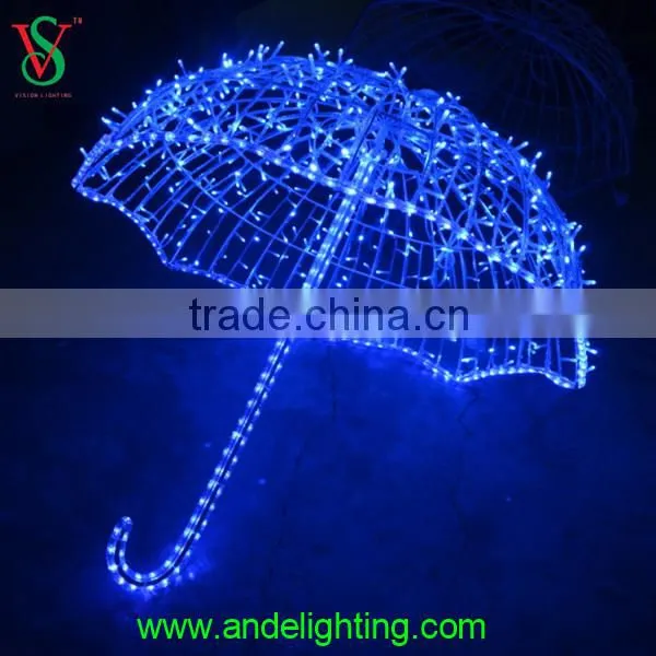230V 85*100cm Fancy Outdoor Christmas Decoration Umbrella Light photo-2