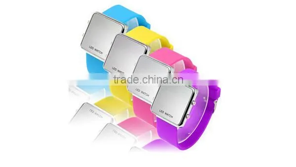 Cheap silicone led watch, silicone sports watch