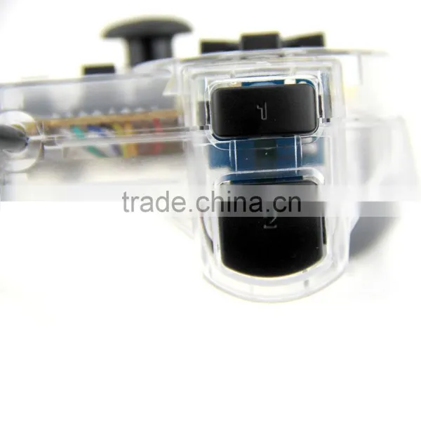 New CLEAR for PS2 Shock Controller (for Sony Play Station 2) Dual Vibration Gamepad for PS2 photo-3