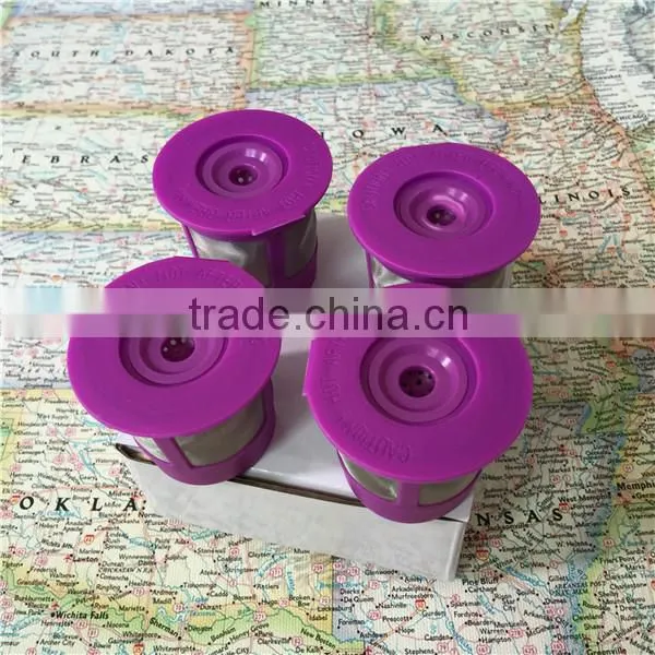 Christmas Gift 4 Pack New Eco-friendly Purple Reusable K Cup Filter for Keurig 2.0 photo-5