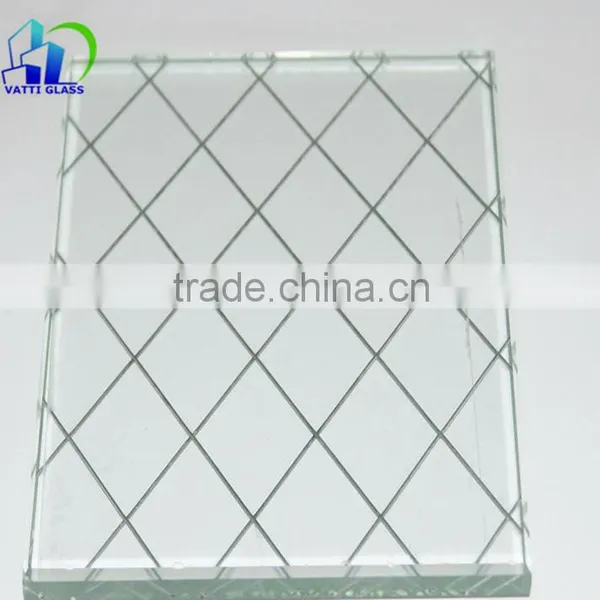 Best Quality 6.5mm Safety Clear Patterned Glass Wired Glass Prices