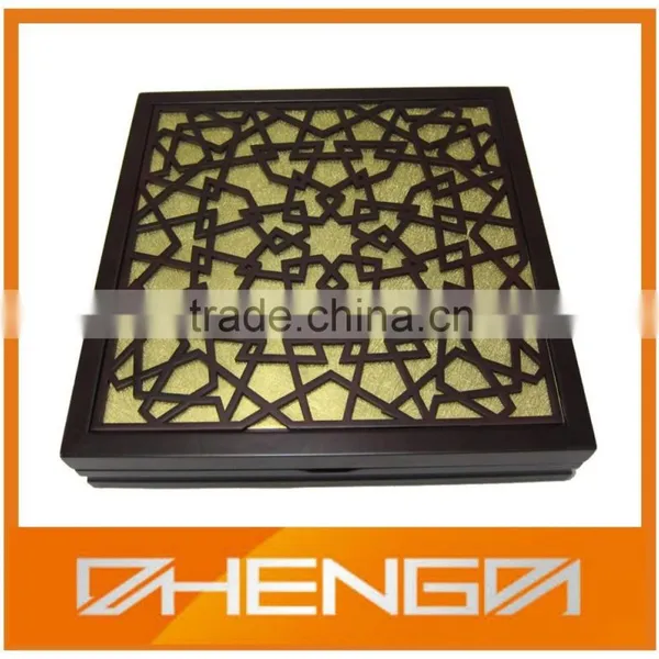 Hot!!! Customized Outstanding Shape Unique Design Personlized Logo Matte Lacquer Wooden Tea Box (ZDW13-027) photo-4