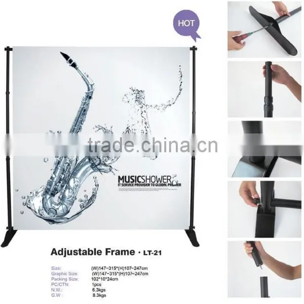 New Easy Taking Aluminium Telescopic Banner Stand photo-6