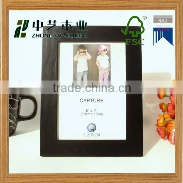 2015 Year Hot Sell FSC Wall Hanging Decorative Pictures Wooden Photo Frame With Cheap Price photo-2