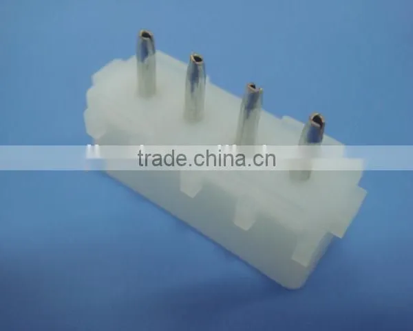 5.08mm Pitch Vertical PCB Mounting Orientation Wire to Board Pin Header Connector TE 4 Pin Connector Tyco 350424-1 photo-6