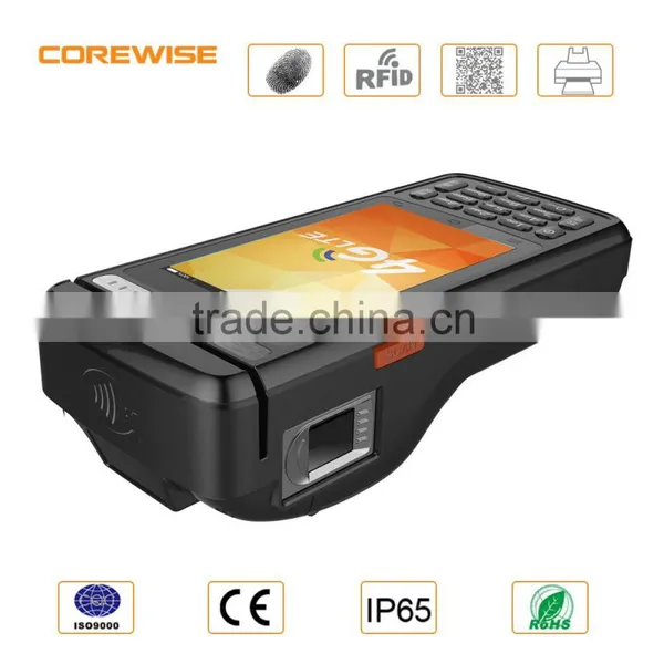 Newest 4G LTE 4" Quad Core Handheld Touch Screen Pos System With Thermal Receipt Printer photo-4
