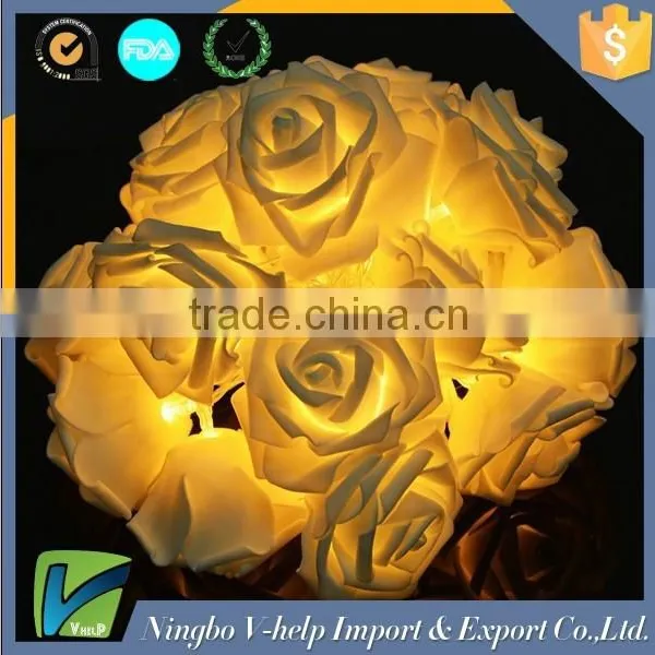 20 LED Festival Rose String Light Fairy Lights Christmas Xmas Party Wedding Decoration photo-2
