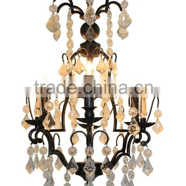 IC4583-3 Wrought Iron Crystal Chandelier Crystal Chandelier Lighting