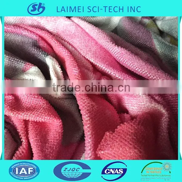 Chinese Factory Polyester Printed Make-to-order Microfiber Towel Fabric for Bedding photo-4
