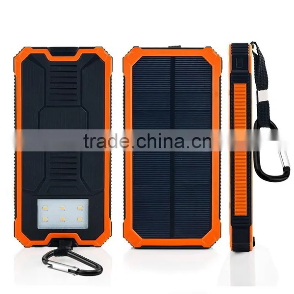 Hot Sale Waterproof Cheap Solar Mobile Phone Charger 12000mah photo-2