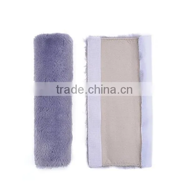 Wholesale Best Seat Belt Cover Soft Dacron Material Gray Shoulder Pad 2 PC, Gray photo-2