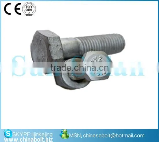 Heavy Hex Structural Bolt,7/8"-8 UNC * 3 1/2"L Grade A325 photo-2