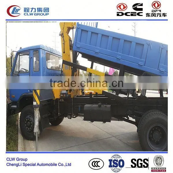 Dongfeng 4*2 4*4 Type 190 Hp Truck With Crane 3 Ton Crane Truck photo-5