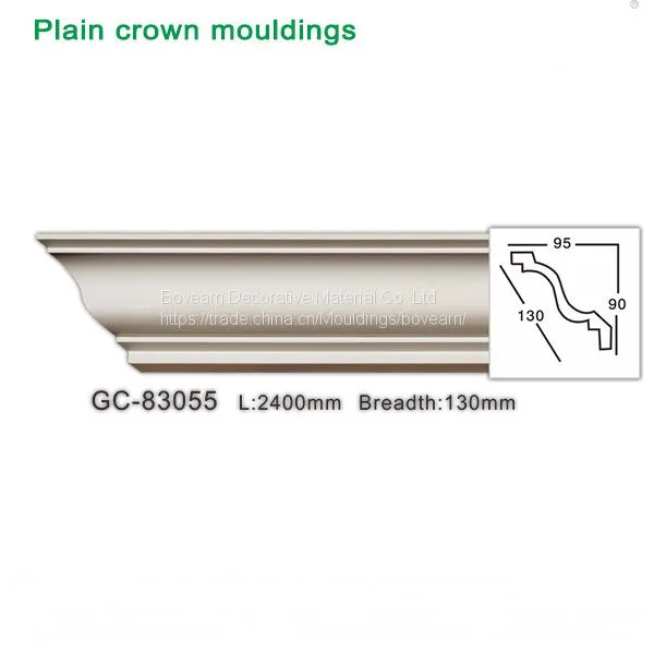 Модный PU-обрам для декоративного потолочного карниза Lowes Trim Molding