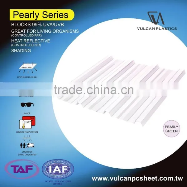 Solar Polycarbonate Sheet Perfect for Living Organism (Pearly GREEN Series) photo-2