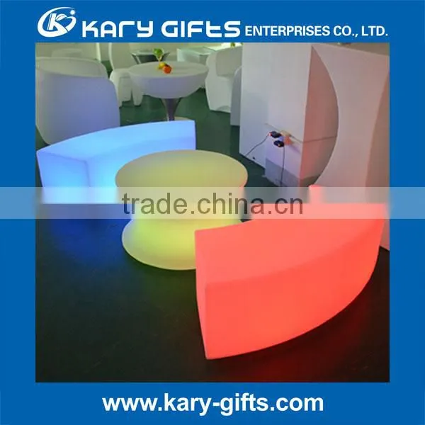 Led Bar Funiture Led Glowing Plastic Stool Led Bar Stool photo-2