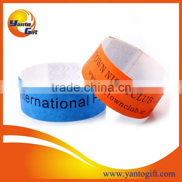 Recycled Club Tyvek Wristband With Custom Logo Printing