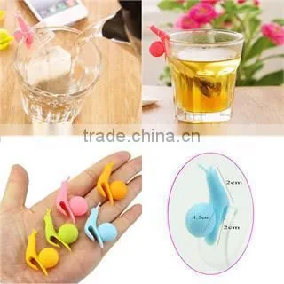 2016 New Funny Snail Shape Silicone Clip Cup Tea Bag Holder photo-4